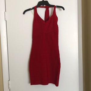 ✨HP✨Hot Red Halter Dress